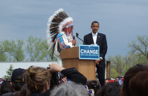 Obama on reservation