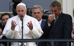 Pope Francis with House Speaker John Boehner